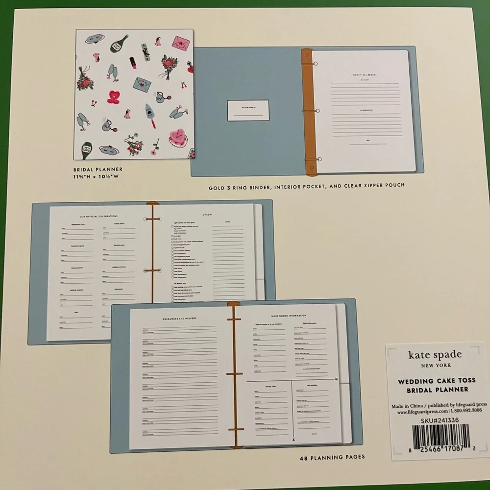 Kate Spade Bridal Planner- New